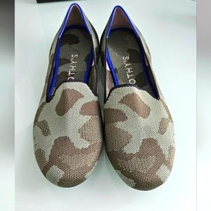 Rothy's Olive Camo Round Toe Loafers Size 8.5